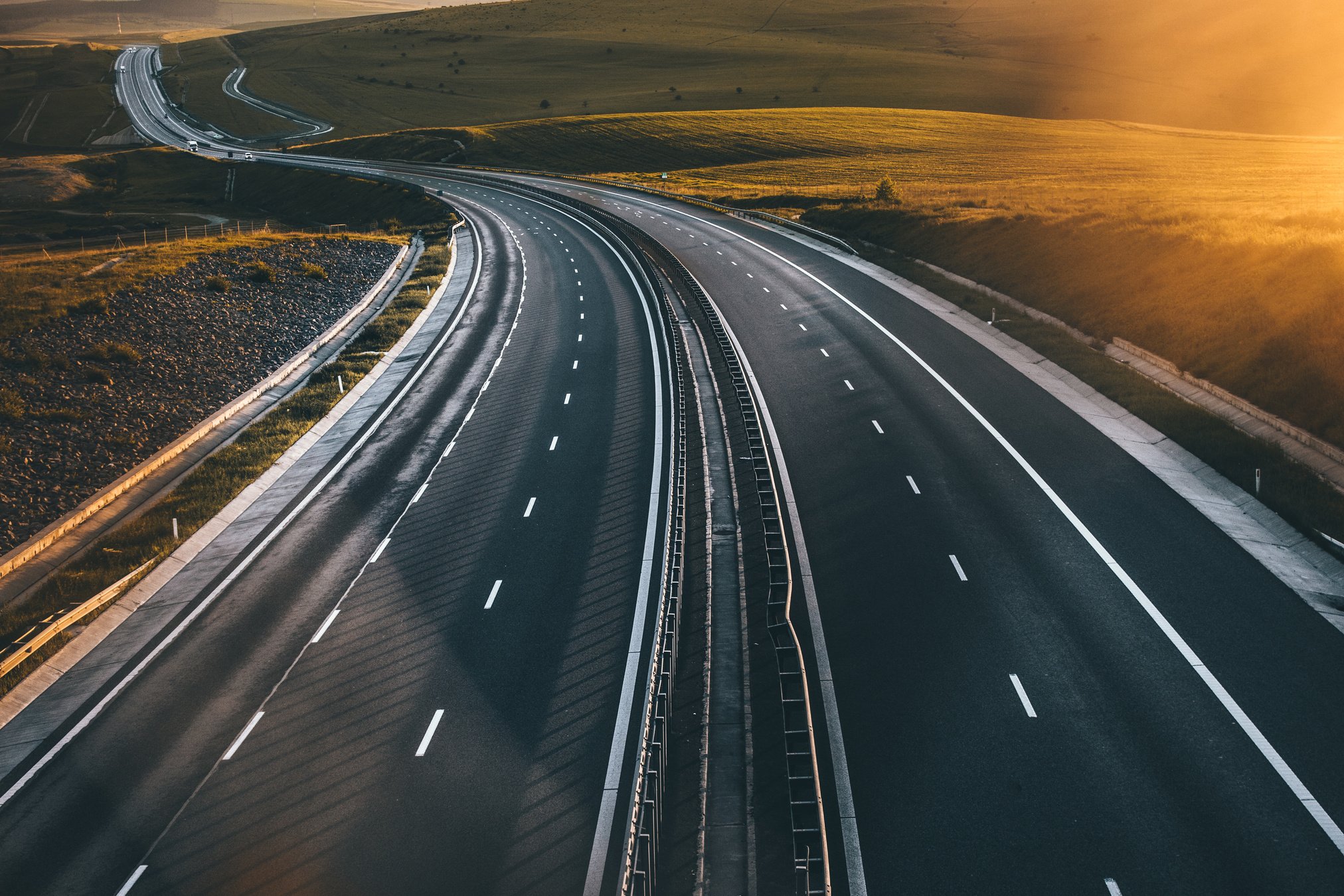 Wide Angle Photo Of Road